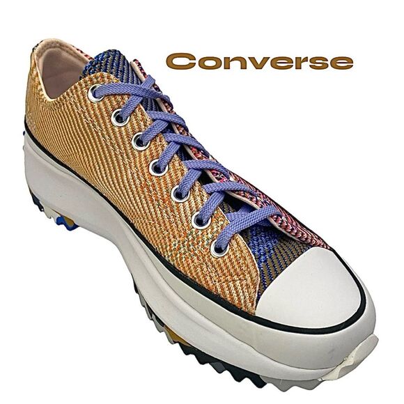 Converse Run Star Hike Knit Mashup Low Shoes Sneakers Unisex Women 10 Men 8.5 M